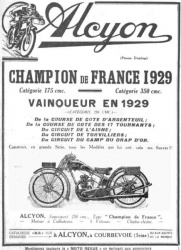 Histoire constructeur : Alcyon (photo : DR)