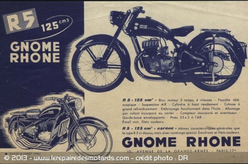 Publicité Gnome et Rhône
