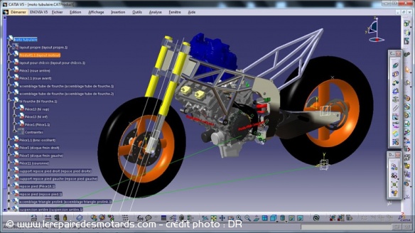 Projet chassis Ghezzi Brian Moto 2