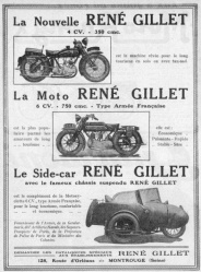 Publicité pour René Gillet (photo : DR)