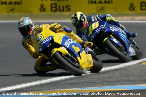 MotoGP : Max Biaggi et Valentino Rossi en 2004