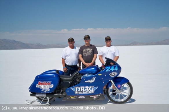 Chris Rivas dépassa les 314 km/h au guidon de son bagger au moteur S&S en 2011