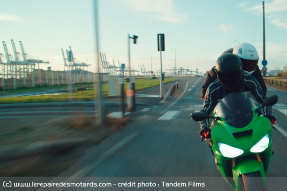 Pablo et Night sur la Kawasaki Ninja ZX-6R