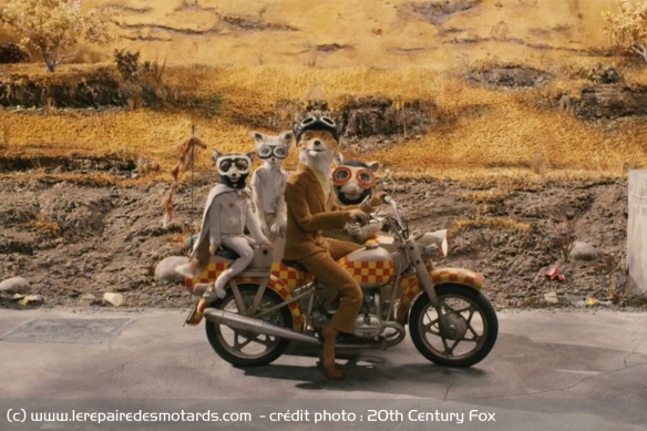 L'équipée de Mr Fox en sidecar L'équipée de Mr Fox en sidecar