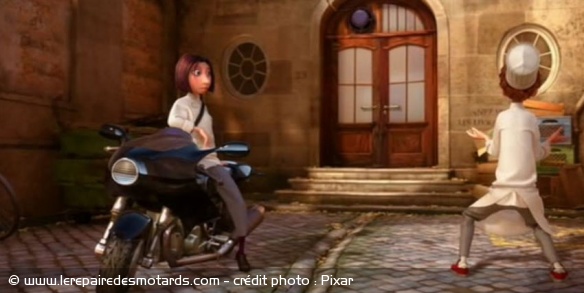 La moto dans le film d'animation Ratatouille