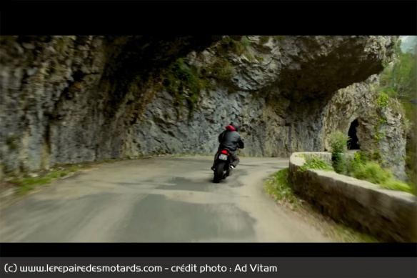 David, lors de ses virées avec sa Suzuki David, lors de ses virées avec sa Suzuki