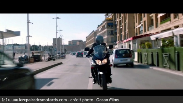 La course-poursuite en V-Strom