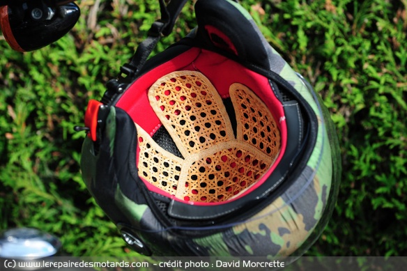 Intérieur casque jet