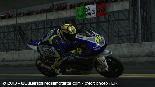Valentino Rossi devant son public