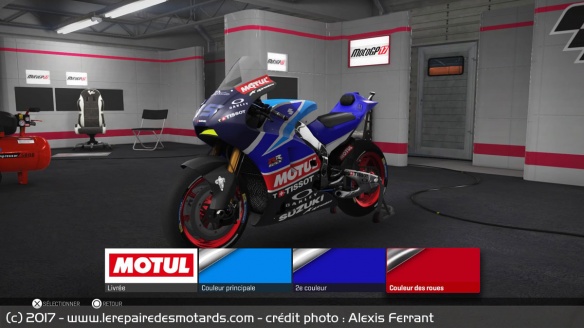 Sponsor, livrée et coloris, il faudra passer par la case customisation pour la création de son team
