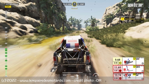 Le mode Pro offre une véritable expérience de rallye