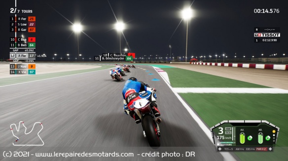 Difficile d'être réellement compétitif sur les premières courses compte tenu de manque de performances de sa moto