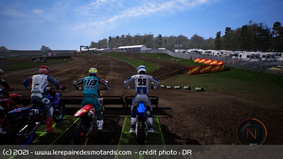 Sur la grille de départ pour le test de MXGP 2020