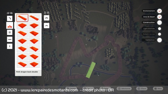 L'élévation du terrain pour l'éditeur de circuit n'est pas vraiment celle qui avait été promise