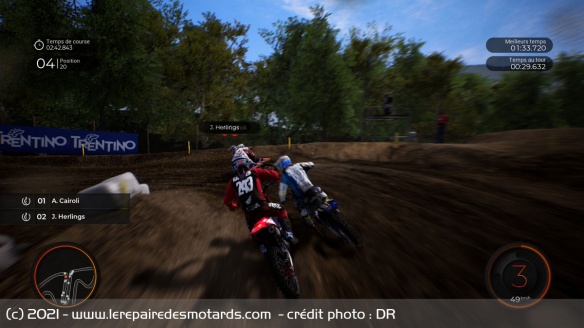 La maniabilité est très proche de celle de MXGP 2019