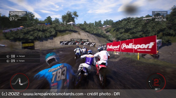 MXGP présente un pilotage satisfaisant dans l'ensemble