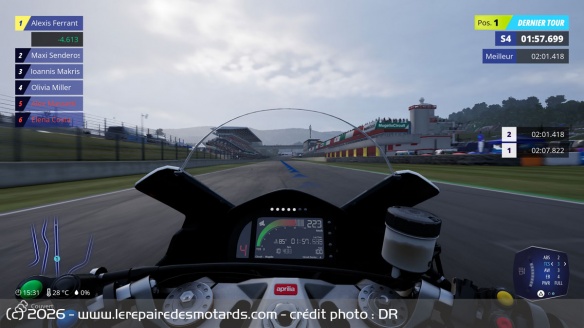 ABS, TCS, Anti-wheeling... plusieurs assistances sont réglables en course