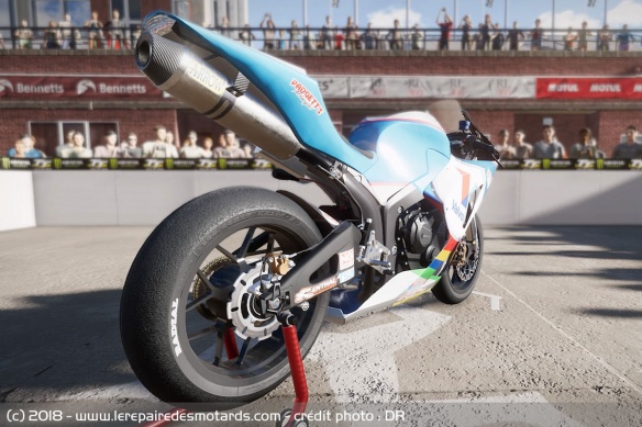 Les motos sont parfaitement modélisées