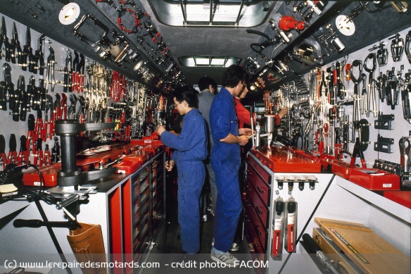 L'intérieur des camions FACOM