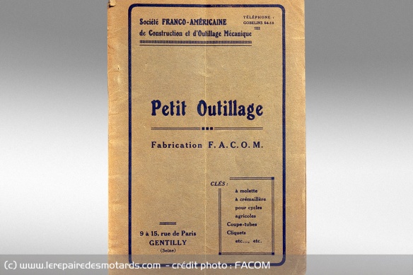 Le 1er catalogue FACOM dédié à l'outillage