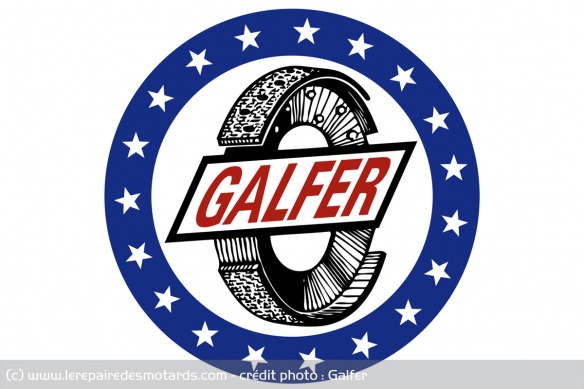 Le logo Galfer à ses débuts