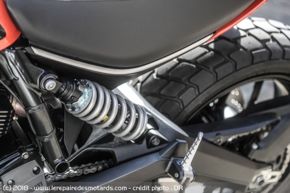 L'amortisseur KYB de la Ducati Scrambler Icon L'amortisseur KYB de la Ducati Scrambler Icon
