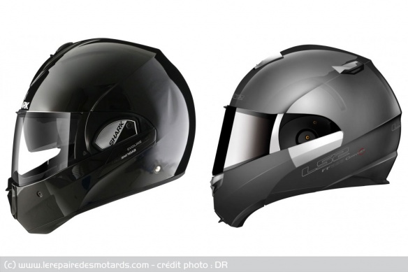 Les casques Shark Evoline et LS2 FF393 Convert Les casques Shark Evoline et LS2 FF393 Convert