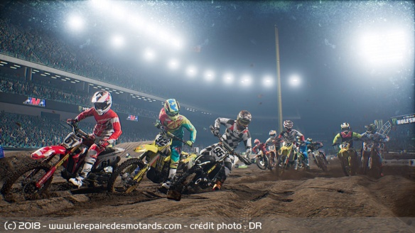 Le studio propose également de nombreux titre off-road, ici avec la licence Supercross Le studio propose également de nombreux titre off-road, ici avec la licence Supercross