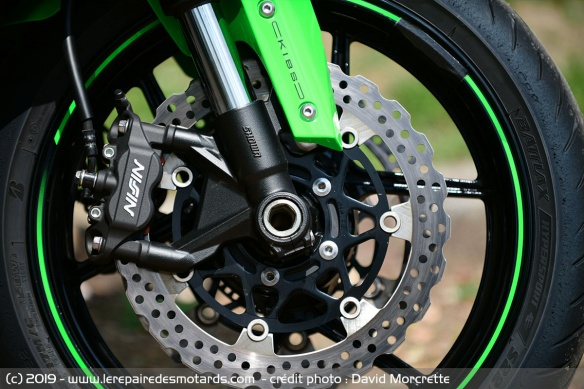 La Kawasaki Ninja ZX-6R équipée par Nissin La Kawasaki Ninja ZX-6R équipée par Nissin
