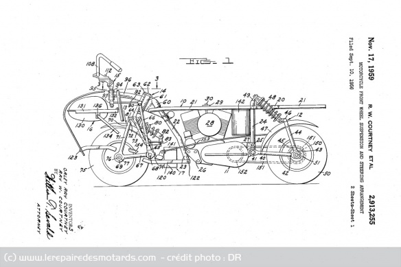 La partie cycle de l'Enterprise est bien différente de celle de l'Henderson Streamliner