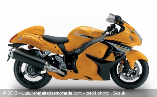 Suzuki Hayabusa GSX-R 1300 jaune millésime 2013