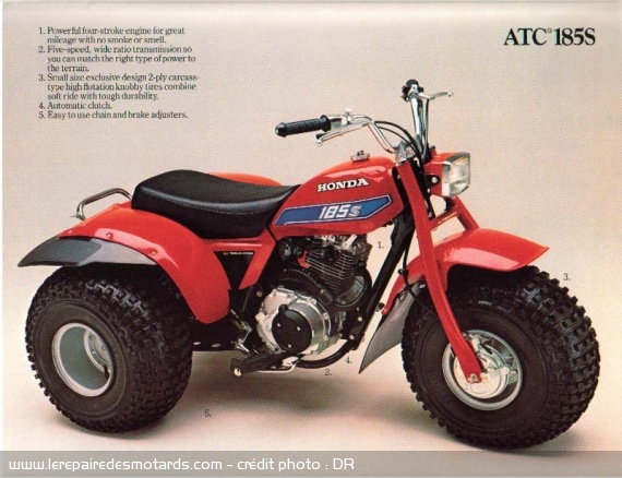 Le top 15 des motos qui font peur ! ATC Honda