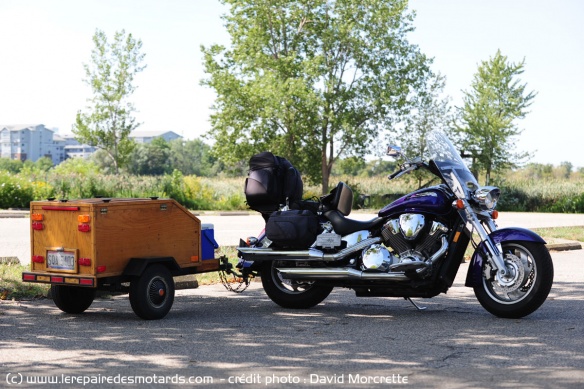 Remorque artisanale moto