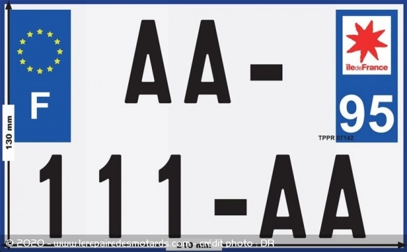 Modèle de plaque d'immatriculation