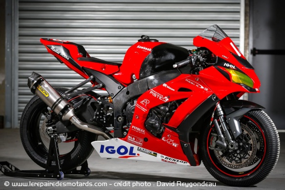 La Kawasaki ZX-10R du Team 18 Sapeurs-Pompiers