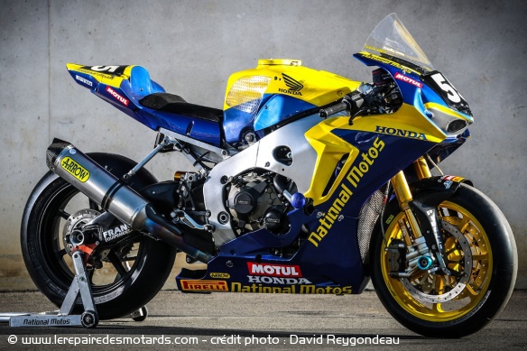 La Honda Fireblade du team National Motos en 2018