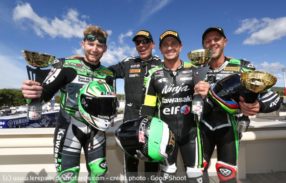 Leblanc, Stafler, De Puniet et Foret sur le podium du Bol d'Or 2016 Leblanc, Stafler, De Puniet et Foret sur le podium du Bol d'Or 2016