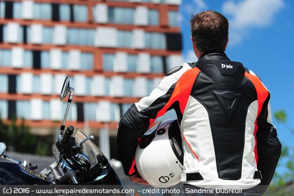 blouson airbag Dainese D-Air Misano 1000 de dos