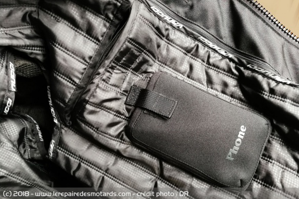 Poche téléphone du blouson Vanucci Nubuck