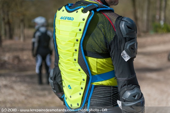 Partie dorsale de l'Acerbis Cosmo 2.0