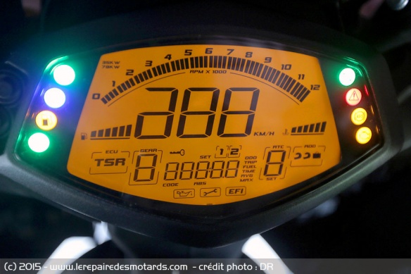 Compteur de l'Aprilia Caponord 1200 Rally