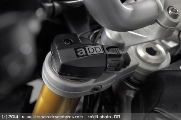 Suspensions électroniques ADD sur Aprilia Caponord 1200