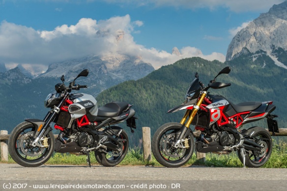 Essai comparatif des Aprilia Dorsoduro et Shiver 900