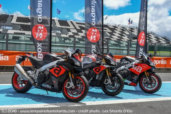 Essai comparatif de la gamme V4 d'Aprilia