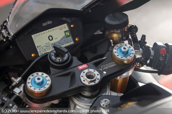 L'écran TFT couleur de la RSV4