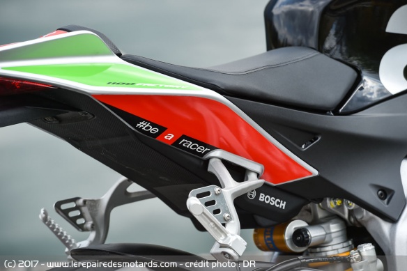 La selle de la Tuono V4 Factory