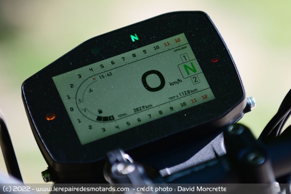 Un compteur TFT bien lisible