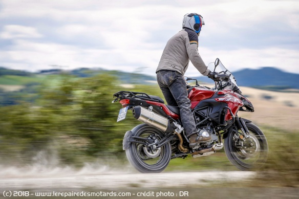La Benelli TRK 502 X sur chemin