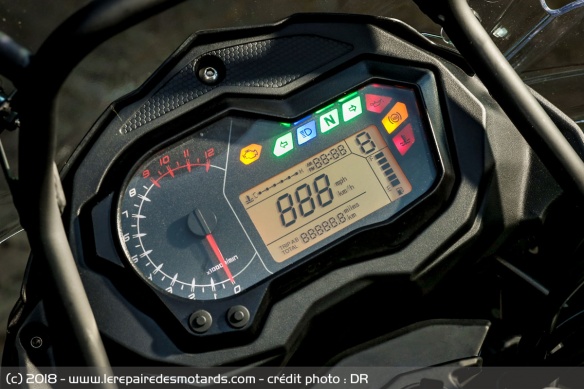 Compteur de la Benelli TRK 502 X
