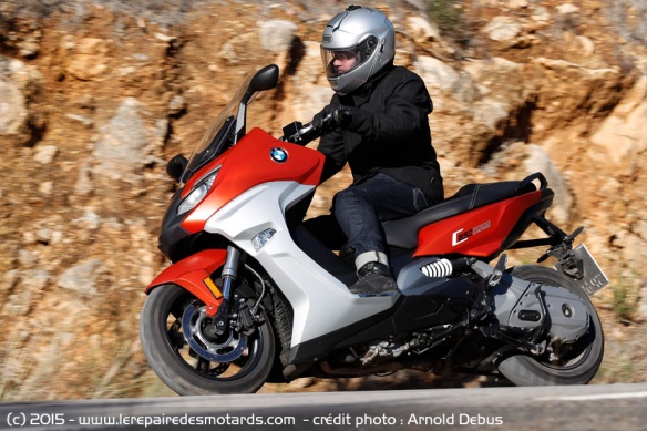 BMW C650Sport sur route